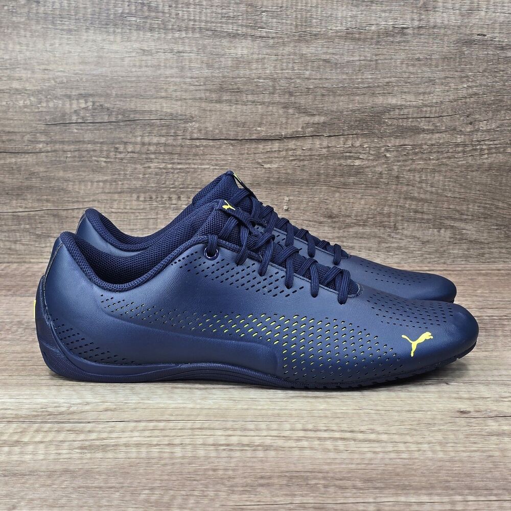Puma Drift Cat 5 Ultra 2 Mix Men's Size 12 Navy Blue Yellow Shoes 374279-03